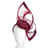 Edgy burgundy fascinator by Fillies Collection