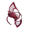 Edgy burgundy fascinator by Fillies Collection - Image 2