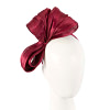 Large burgundy wine bow racing fascinator by Fillies Collection