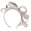 Silver bow racing fascinator - Image 4