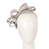 Silver bow racing fascinator