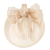 Cream plate fascinator with bow by Fillies Collection - Image 3