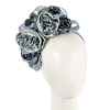 Large blue flower fascinator headband by Max Alexander