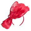 Large bespoke red fascinator by Fillies Collection - Image 6