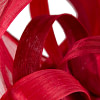 Large bespoke red fascinator by Fillies Collection - Image 5