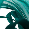 Large bespoke teal fascinator by Fillies Collection - Image 5
