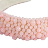 Light pink pearls fascinator headband - Image 3