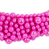 Fuchsia pearls fascinator headband - Image 3