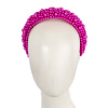 Fuchsia pearls fascinator headband