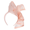 Twisted blush silk abaca fascinator by Fillies Collection - Image 4