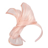 Twisted blush silk abaca fascinator by Fillies Collection - Image 2