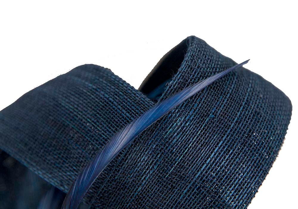 Navy loops & feathers racing fascinator by Fillies Collection - Fascinators.com.au Navy loops & feathers racing fascinator by Fillies Collection - Image 3