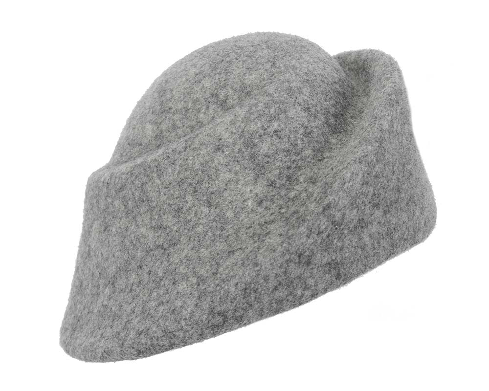 Grey marle felt hat - Image 2