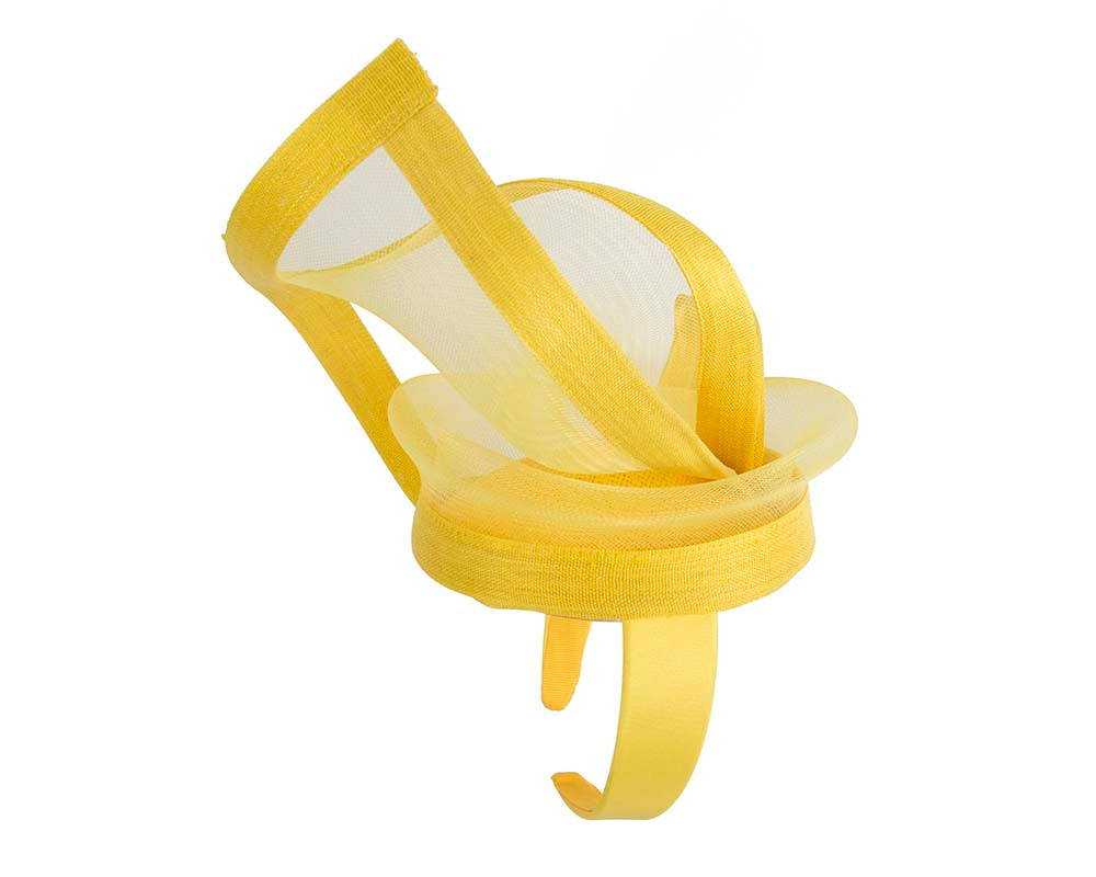 Edgy yellow fascinator by Fillies Collection - Fascinators.com.au Edgy yellow fascinator by Fillies Collection - Image 5