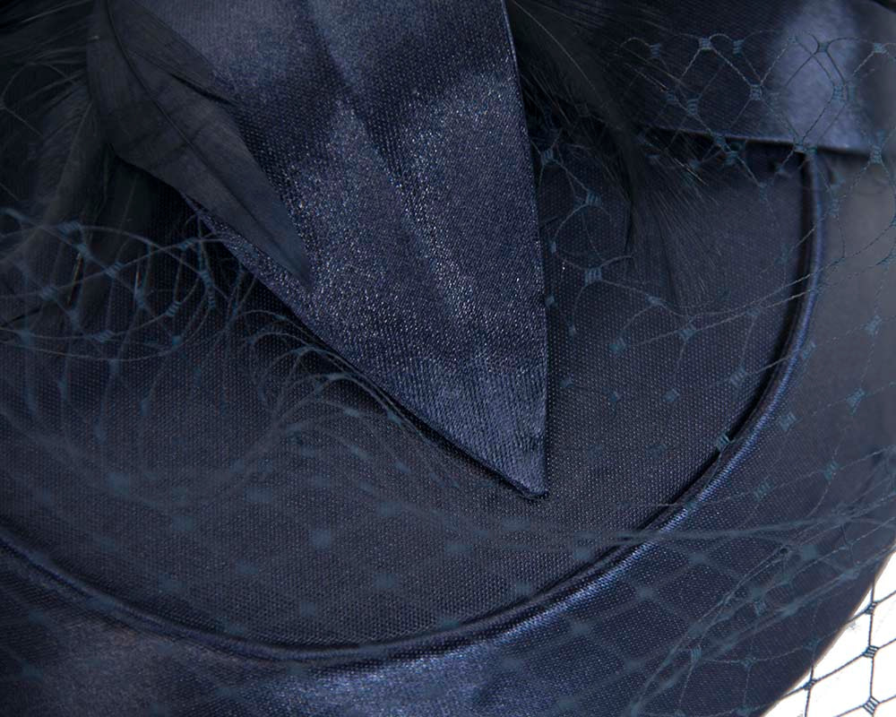 Navy custom made pillbox hat - Image 3