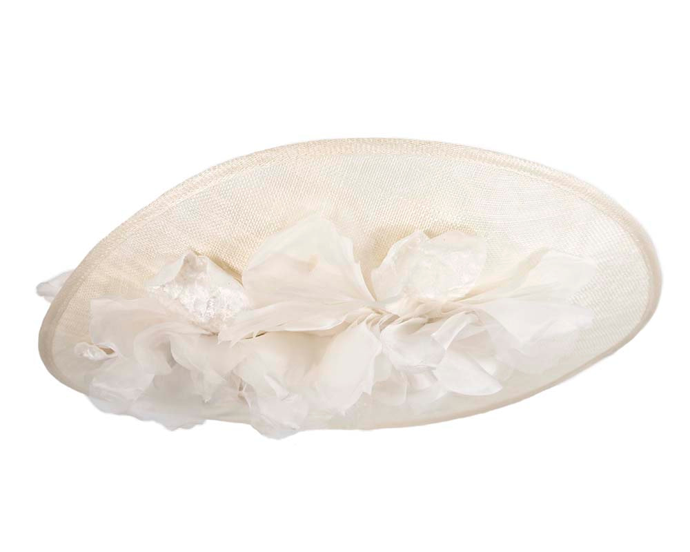 Large cream racing hatinator by Fillies Collection - Fascinators.com.au Large cream racing hatinator by Fillies Collection - Image 7