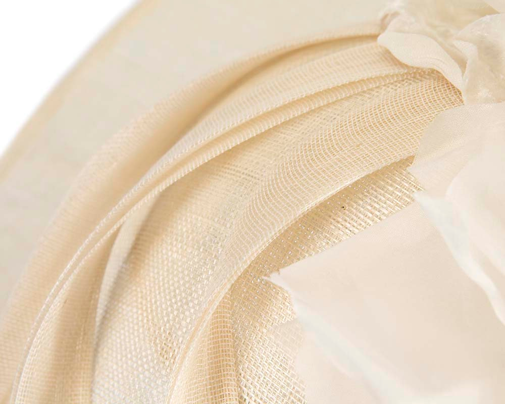 Large cream racing hatinator by Fillies Collection - Fascinators.com.au Large cream racing hatinator by Fillies Collection - Image 5