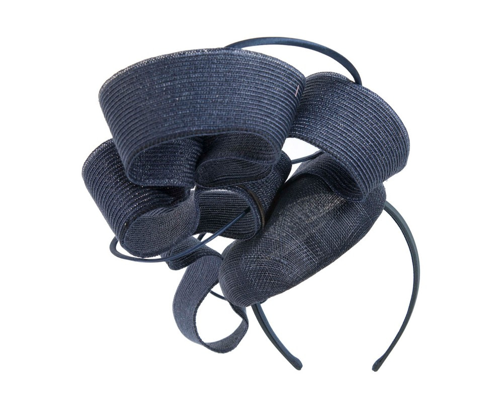 Designers navy Australian Made racing fascinator by Fillies Collection - Fascinators.com.au Designers navy Australian Made racing fascinator by Fillies Collection - Image 5