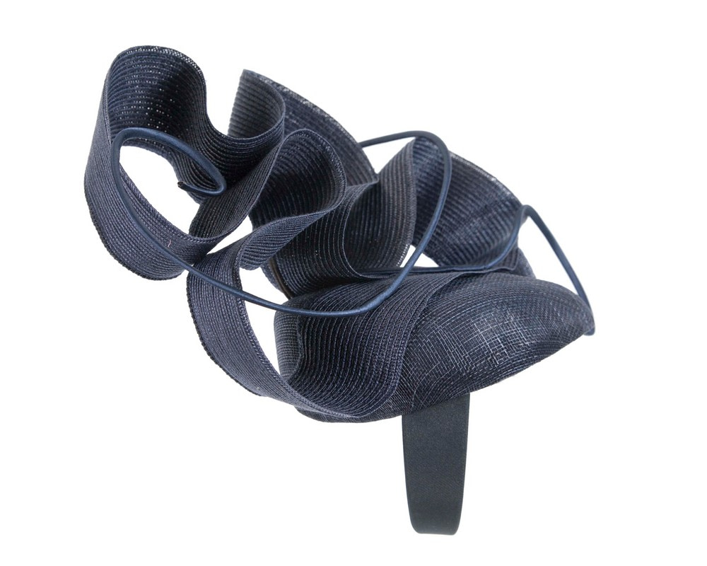 Designers navy Australian Made racing fascinator by Fillies Collection - Fascinators.com.au Designers navy Australian Made racing fascinator by Fillies Collection - Image 4