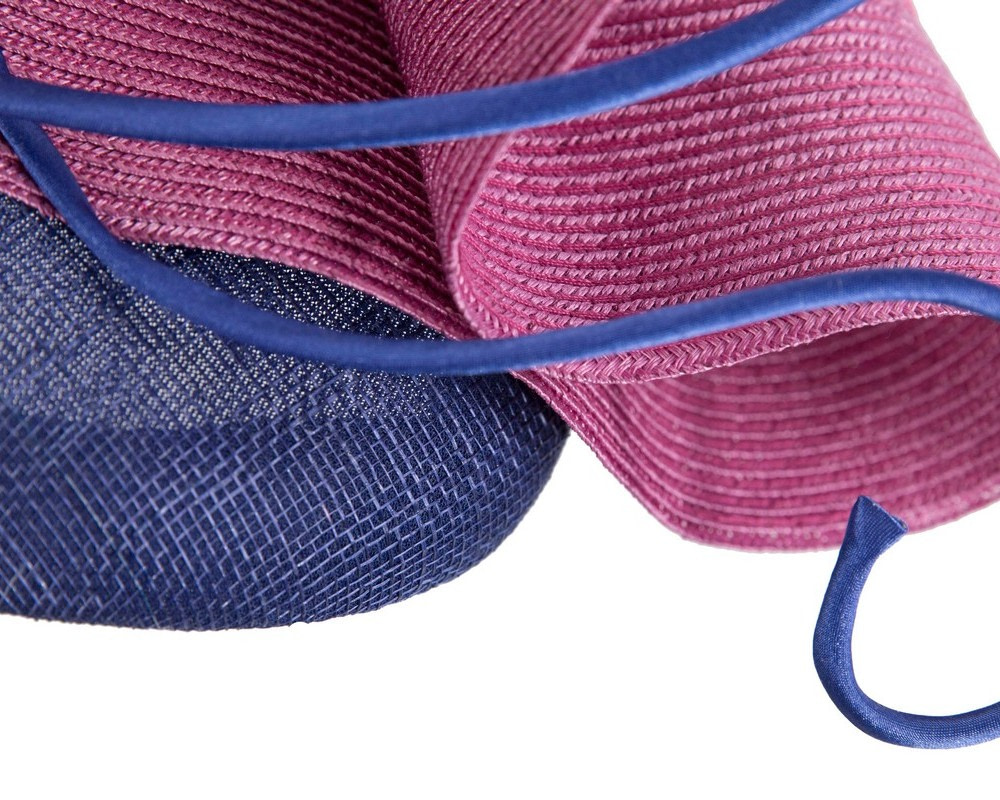 Designers blue & fuchsia Australian Made racing fascinator by Fillies Collection - Image 6