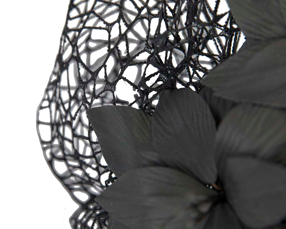 Black designers racing fascinator by Fillies Collection - Fascinators.com.au Black designers racing fascinator by Fillies Collection - Image 3