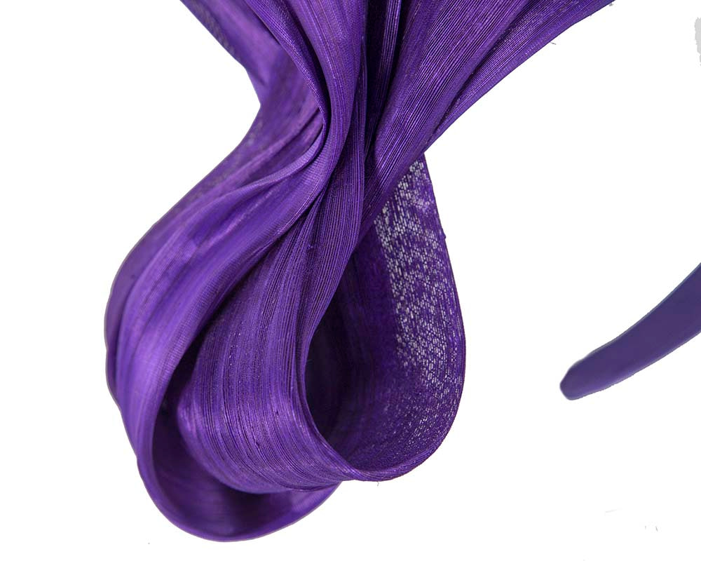 Large purple bow racing fascinator by Fillies Collection - Fascinators.com.au Large purple bow racing fascinator by Fillies Collection - Image 3
