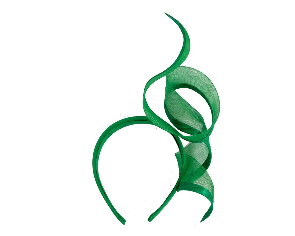 Bespoke green racing fascinator by Fillies Collection - Image 4