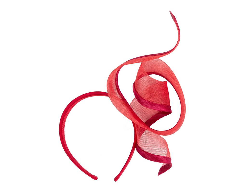 Bespoke red racing fascinator by Fillies Collection - Fascinators.com.au Bespoke red racing fascinator by Fillies Collection - Image 4
