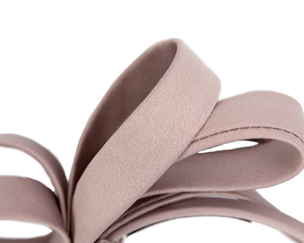Taupe bow racing fascinator - Fascinators.com.au Taupe bow racing fascinator - Image 3