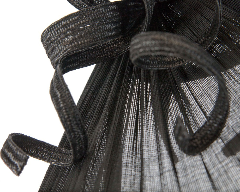 Bespoke black Australian Made racing fascinator by Fillies Collection - Image 3