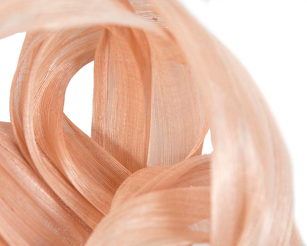 Nude retro headband racing fascinator by Fillies Collection - Fascinators.com.au Nude retro headband racing fascinator by Fillies Collection - Image 3