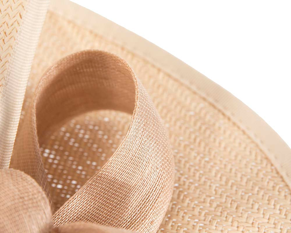 Nude designers racing fascinator with bow by Fillies Collection - Fascinators.com.au Nude designers racing fascinator with bow by Fillies Collection - Image 5