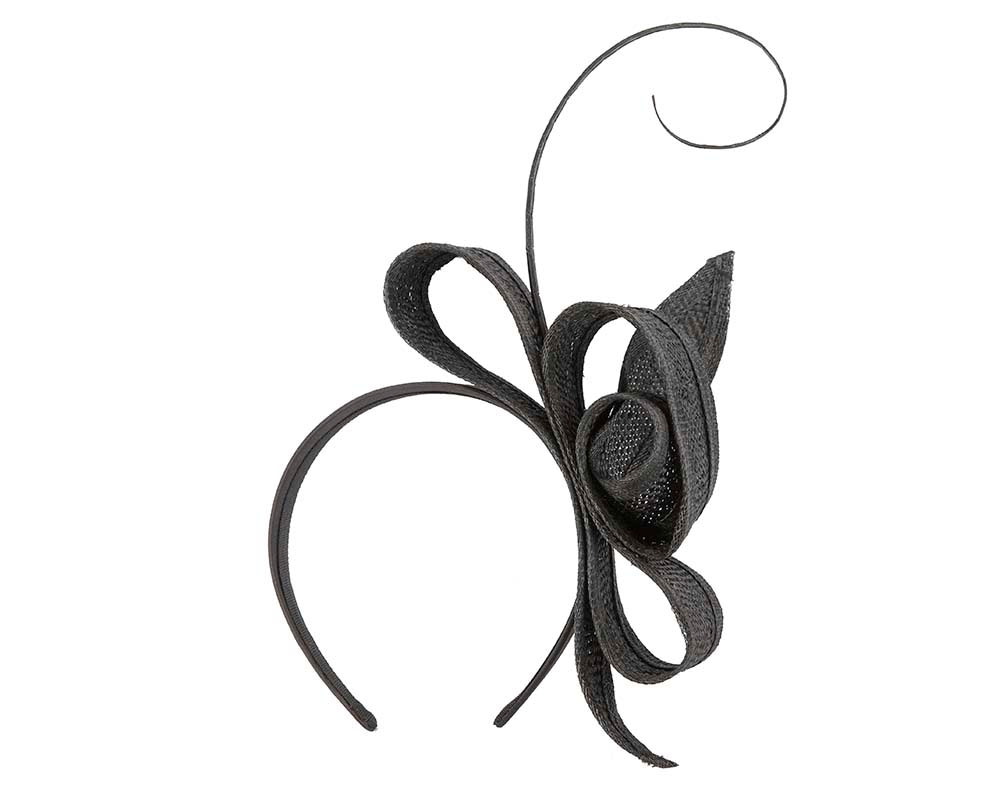 Black bow racing fascinator by Max Alexander - Fascinators.com.au Black bow racing fascinator by Max Alexander - Image 2