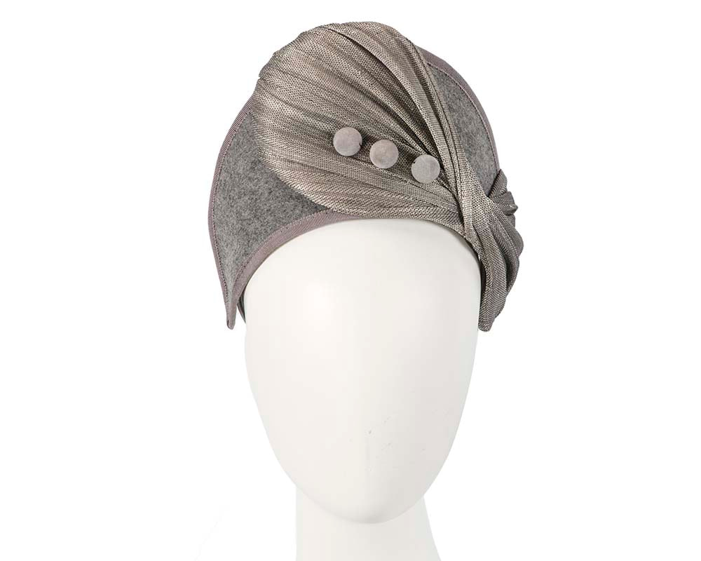Silver winter crown fascinator by Fillies Collection