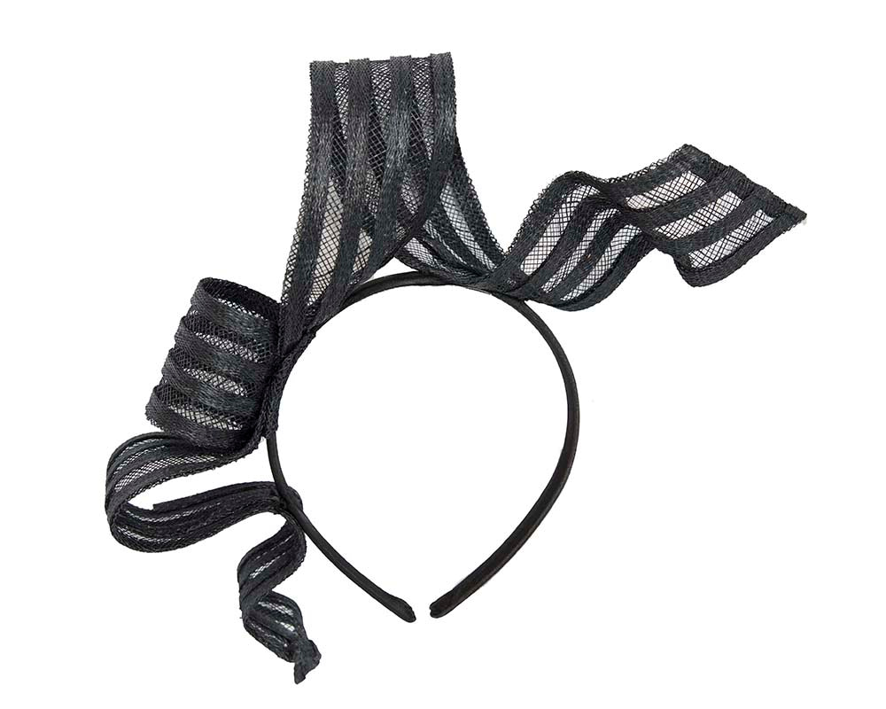 Black fashion racing fascinator by Max Alexander - Fascinators.com.au Black fashion racing fascinator by Max Alexander - Image 4