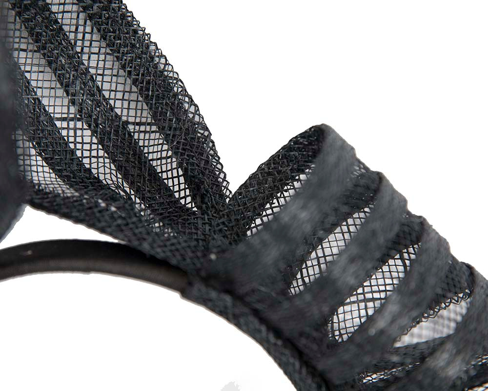 Black fashion racing fascinator by Max Alexander - Fascinators.com.au Black fashion racing fascinator by Max Alexander - Image 3