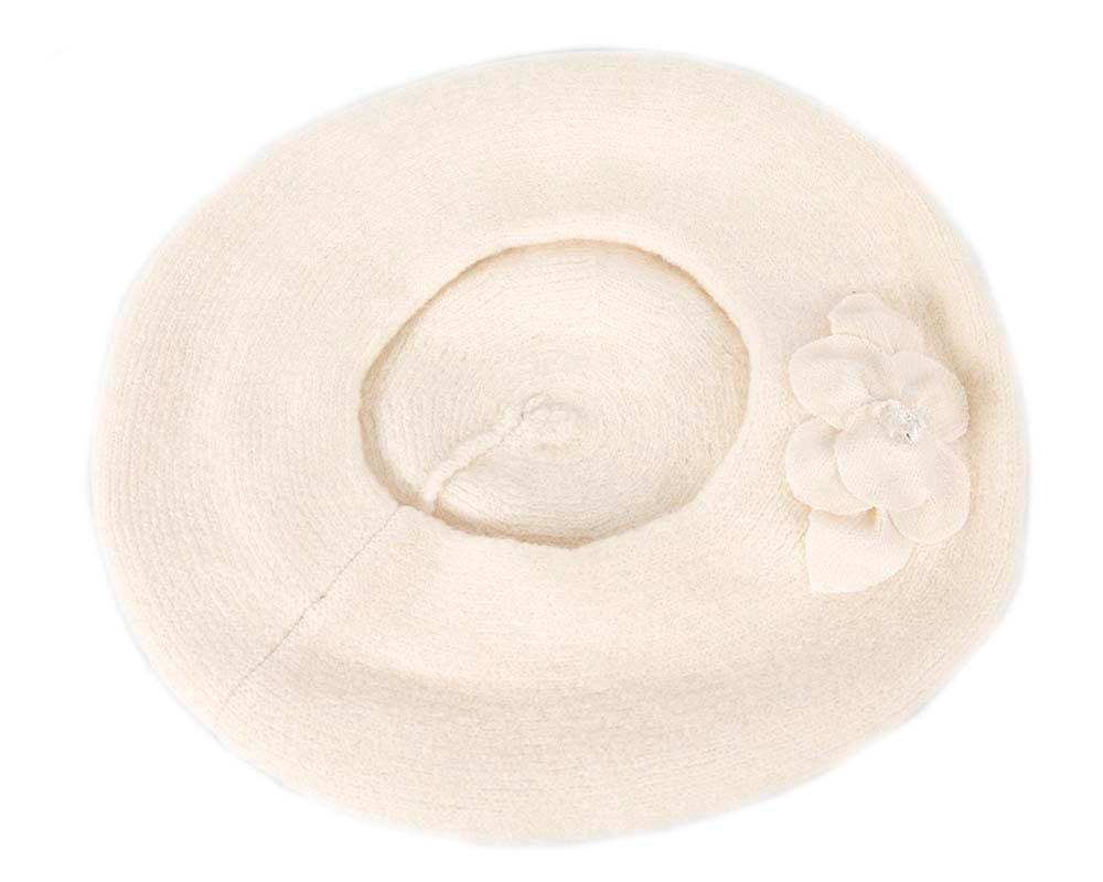 Warm cream wool beret. Made in Europe - Image 4