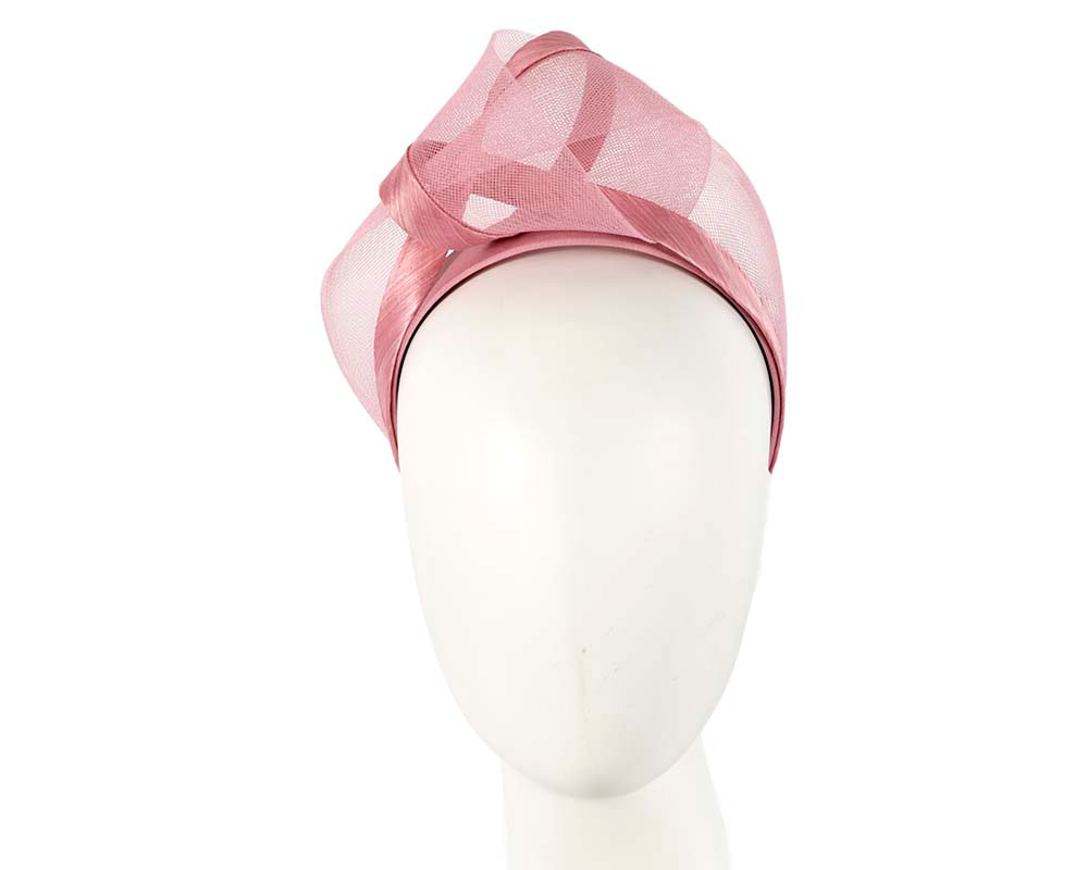 Dusty pink turban headband by Fillies Collection