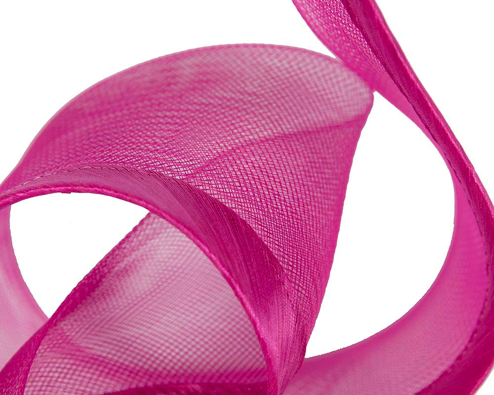 Bespoke fuchsia racing fascinator by Fillies Collection - Image 3