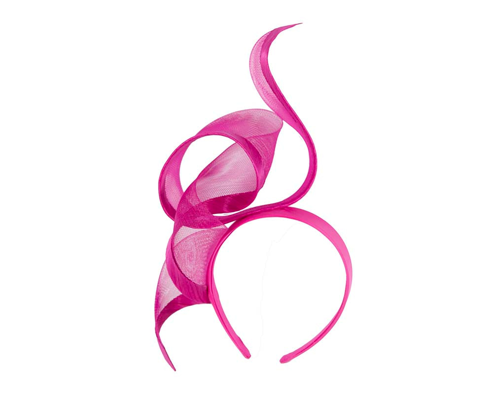 Bespoke fuchsia racing fascinator by Fillies Collection - Image 2