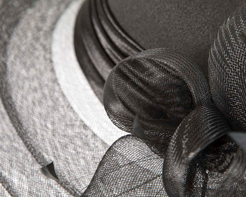 Black mother of the bride hat by Cupids Millinery Melbourne - Image 4