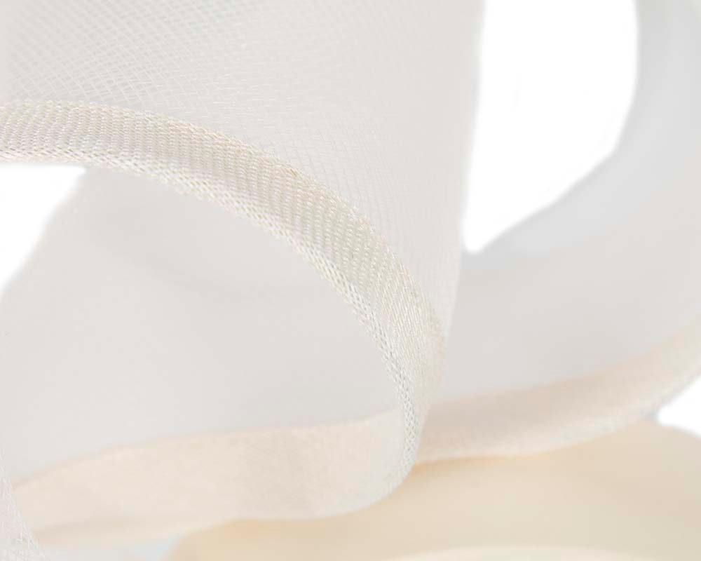 Bespoke cream racing fascinator by Fillies Collection - Fascinators.com.au Bespoke cream racing fascinator by Fillies Collection - Image 3