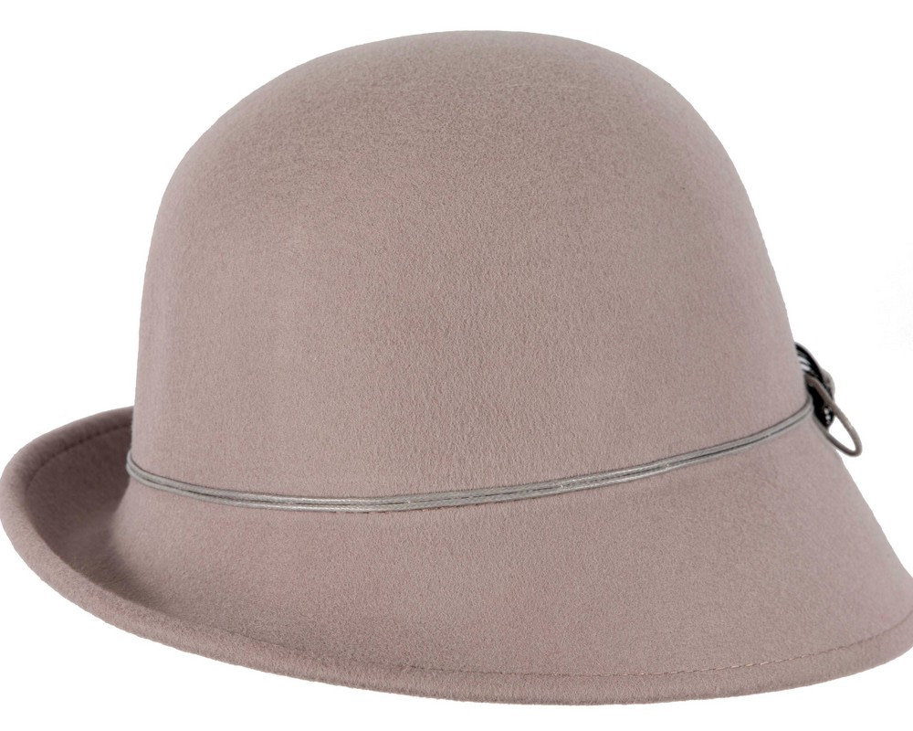 Grey felt winter cloche hat by Max Alexander - Image 6