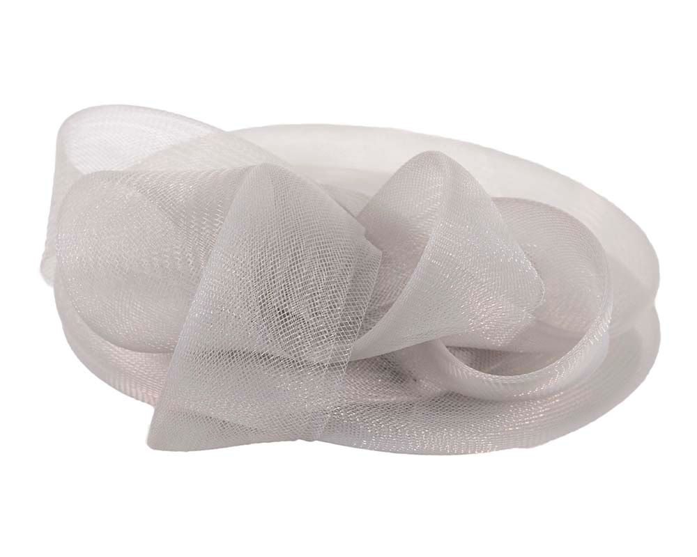 Silver cocktail hat custom made to order - Image 5