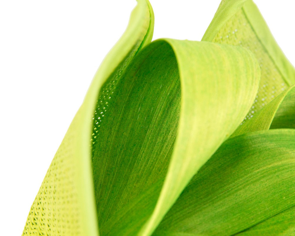 Lime green designers racing fascinator with bow by Fillies Collection - Fascinators.com.au Lime green designers racing fascinator with bow by Fillies Collection - Image 4