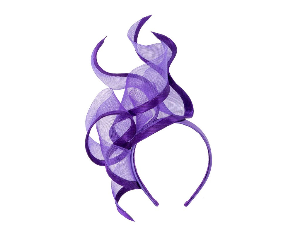 Exclusive tall purple fascinator by Fillies Collection - Image 2