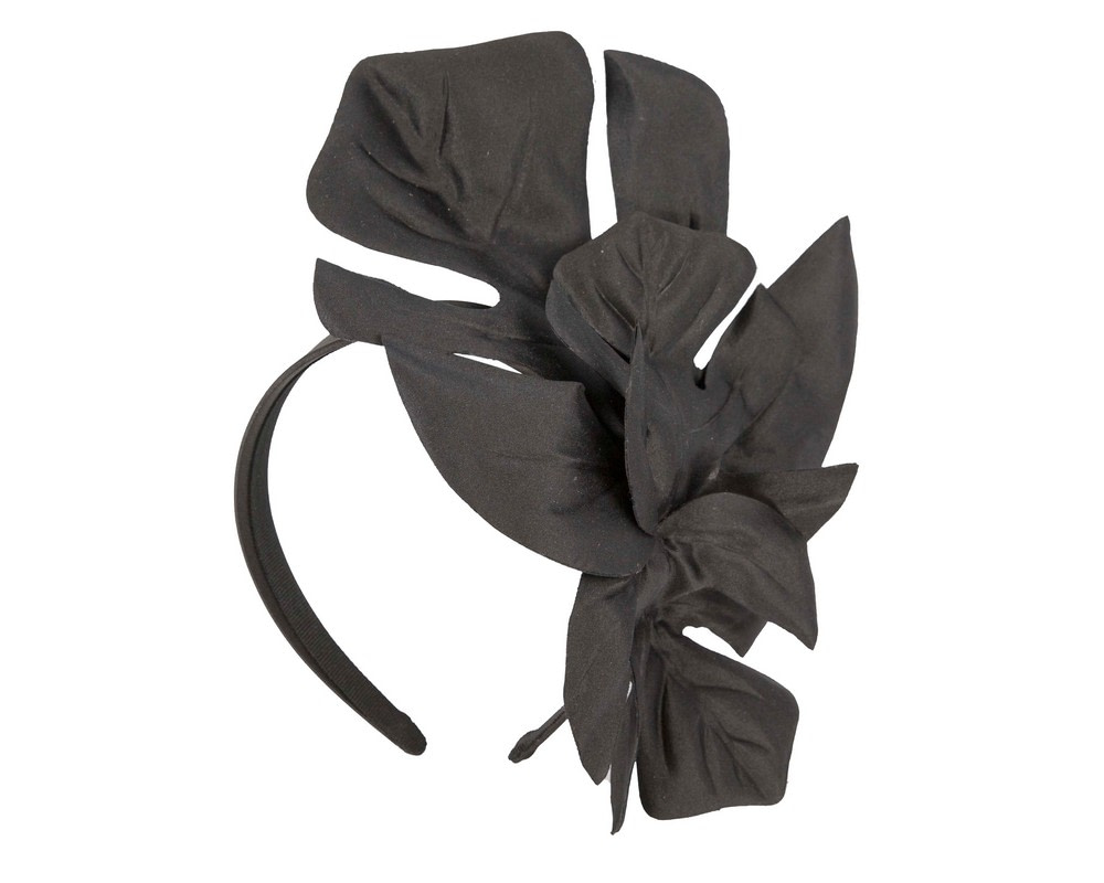 Large black leaves fascinator by Max Alexander - Image 2