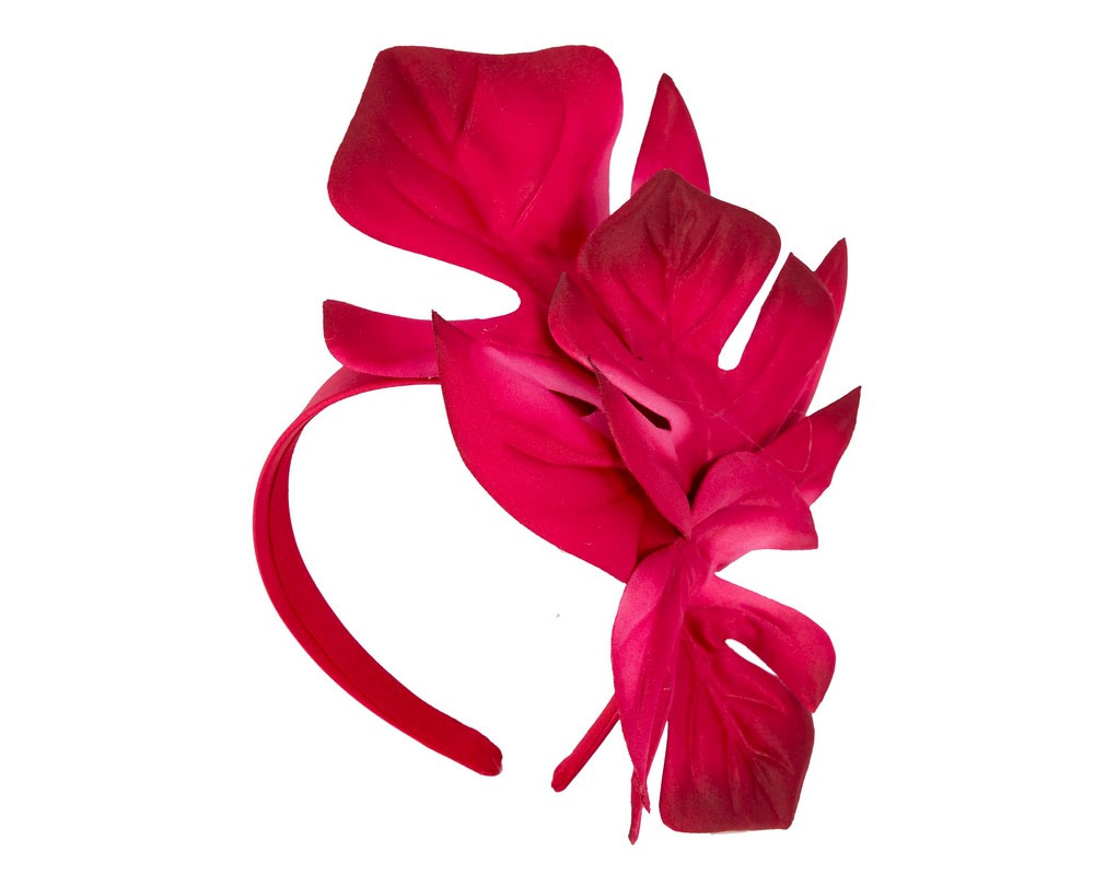 Large red leaves fascinator by Max Alexander - Image 2