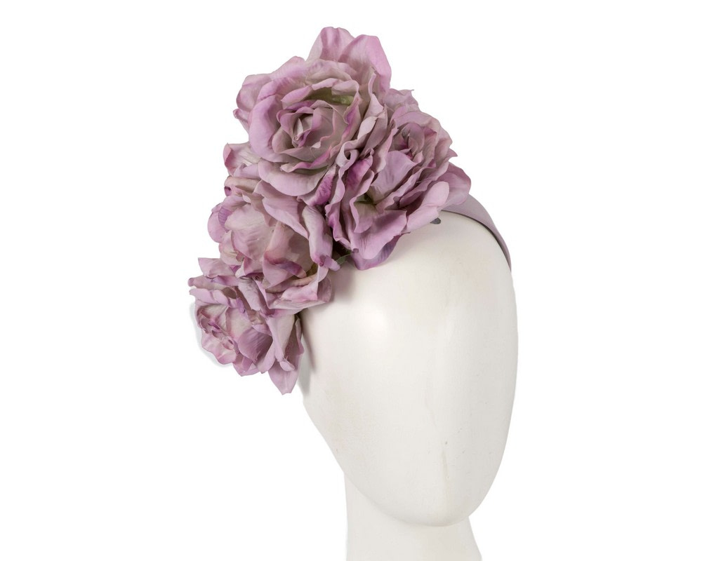 Lilac flower headband fascinator by Max Alexander