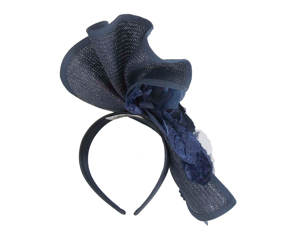 Navy Fillies Collection racing fascinator - Fascinators.com.au Navy Fillies Collection racing fascinator - Image 5